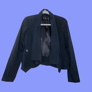 #10 - Gianfranco Rossi Milan, New Jersey, New York, black Cropped Blazer, Size S